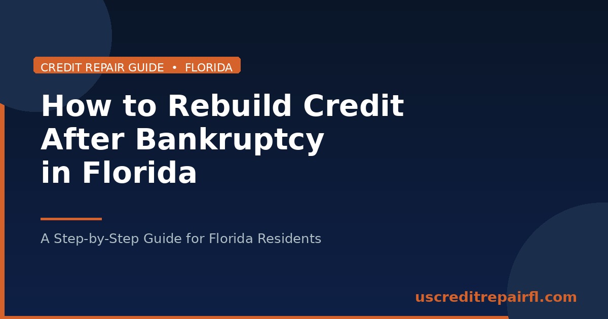 How to Rebuild Credit After Bankruptcy in Florida